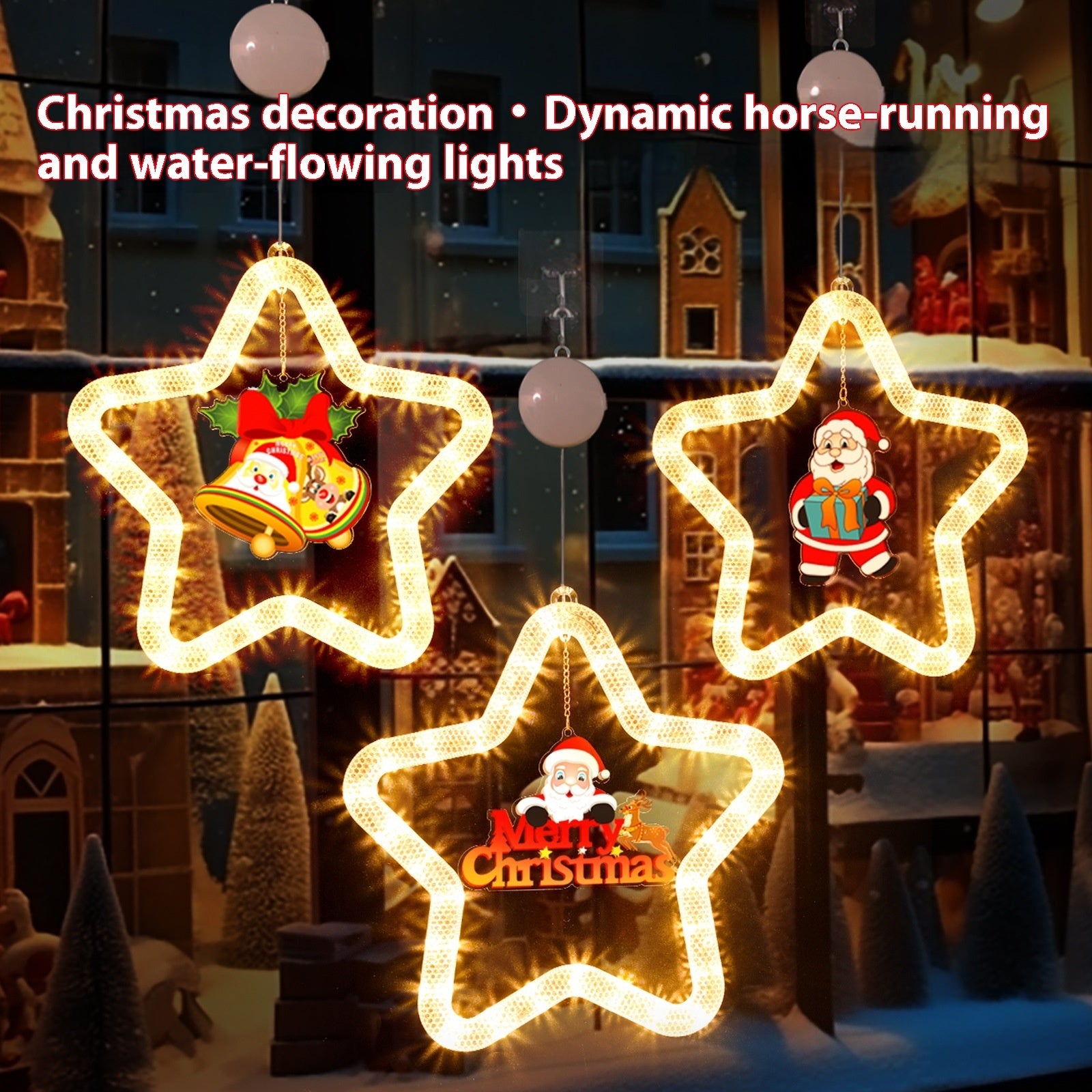 Christmas Pendant Led Star Light Decoration