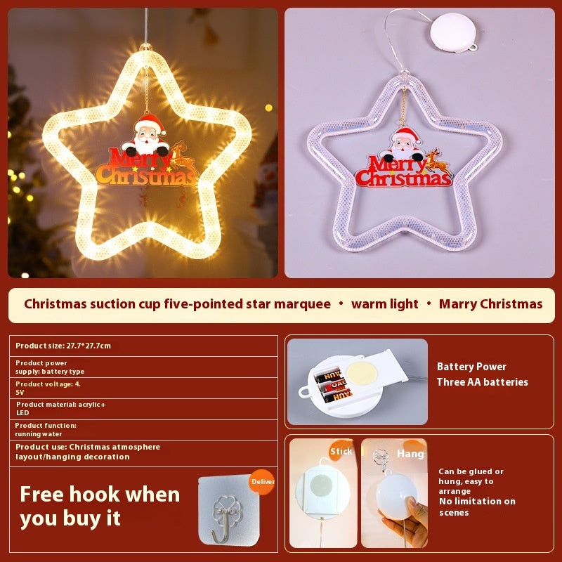 Christmas Pendant Led Star Light Decoration