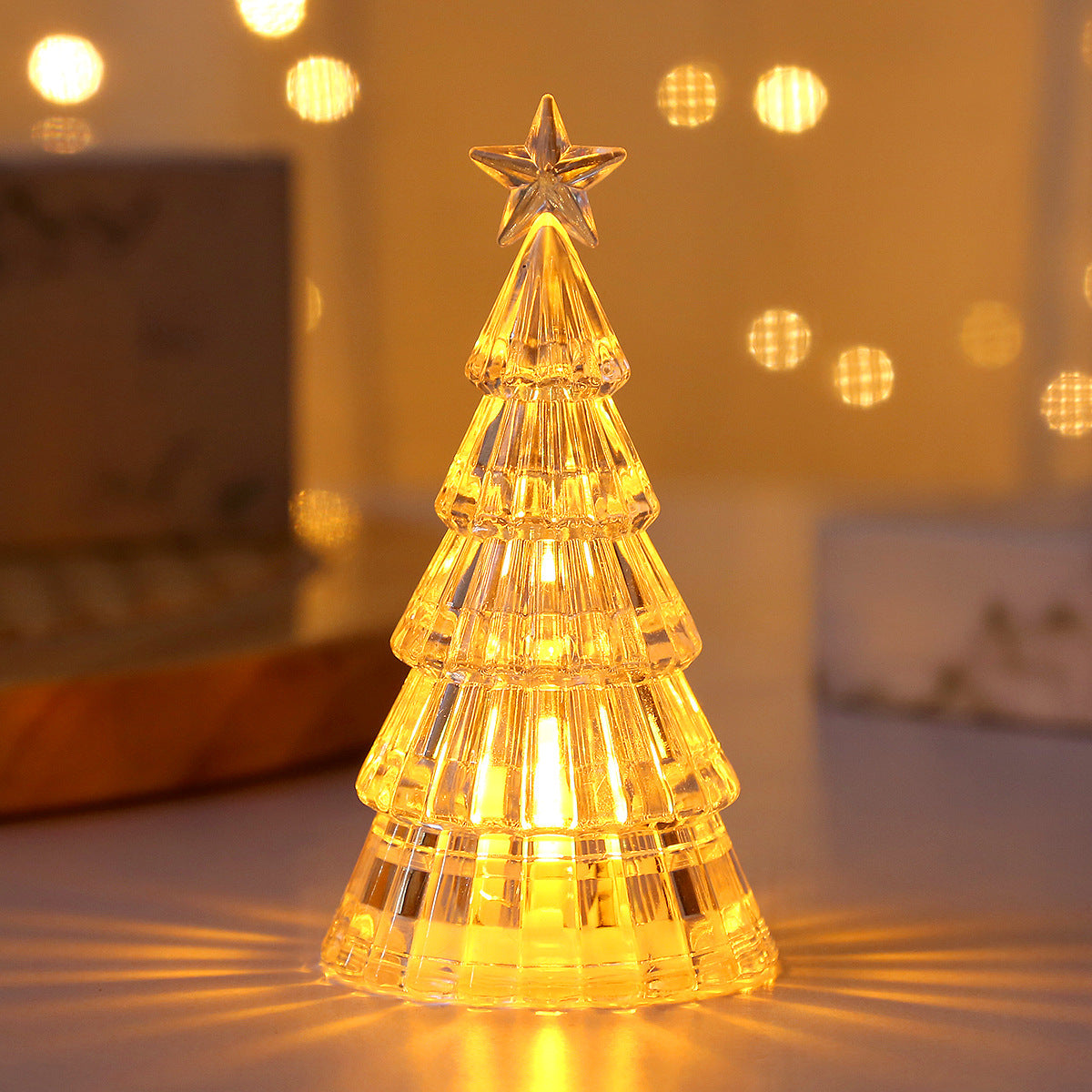 Light-emitting Christmas Tree Crystal Night Lamp