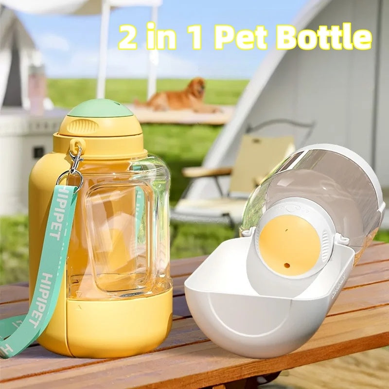 2 In 1 Dog Large Pets Drinking Water Dispenser and Food Bowl