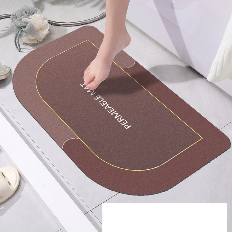 Soft Bathroom Absorbent Floor Mat Quick-drying and Non-slip